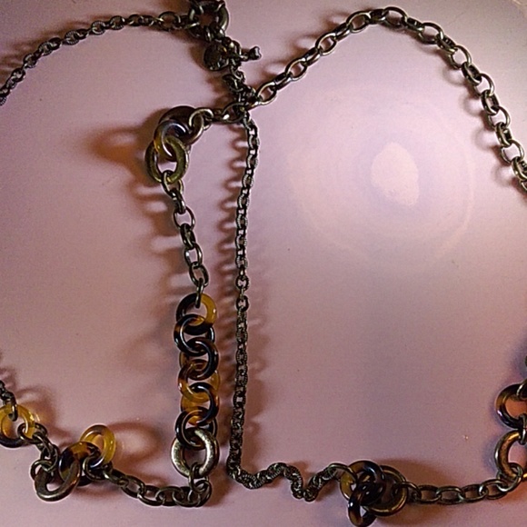 J.Crew Bronze tone/faux tortoise shell necklace - Picture 4 of 4